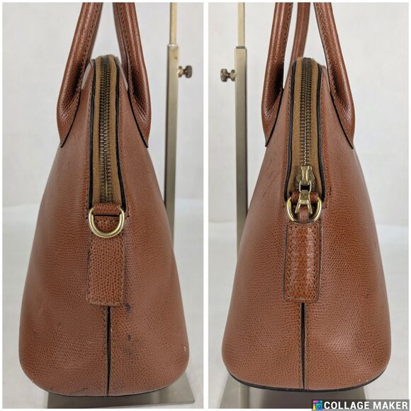 Authentic Celine 2 Way Leather Hand Bag Brown Made in Italy - Picture 7 of 13